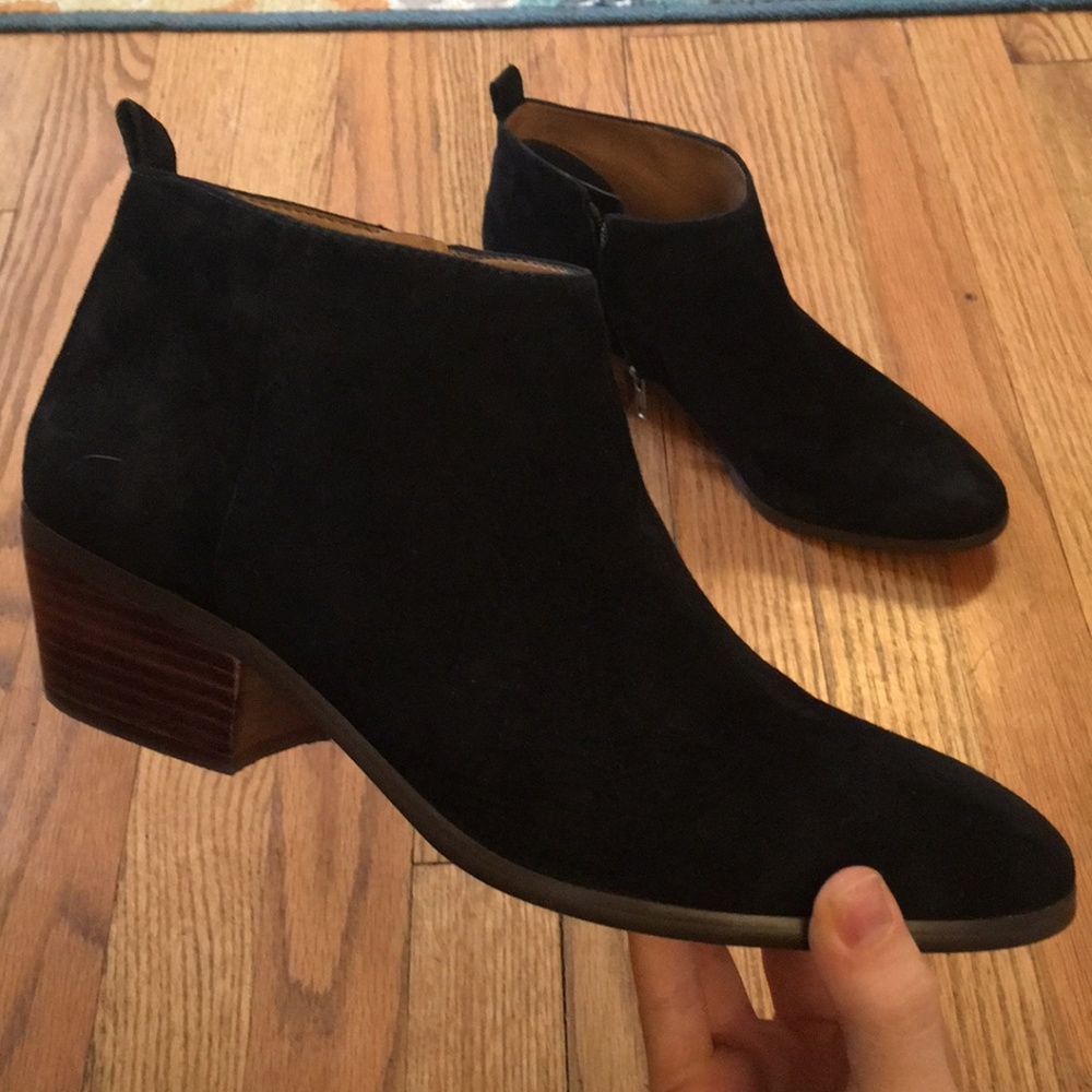 J Crew Sawyer Suede Boots - Black - Size 10